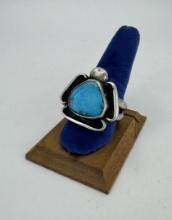 Navajo Sterling Silver Turquoise Ring