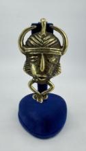 Baule African Bronze Mask Pendant