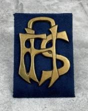 Brass AFS Harness Medallion