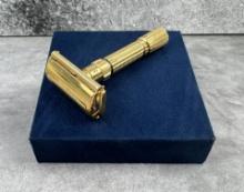 Gillette Gold Executive Fat Boy Safety Razor TTO