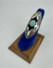 C.B. Tom Navajo Sterling Turquoise Ring