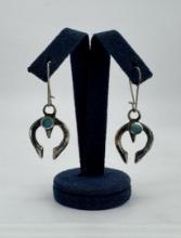 Navajo Sterling Silver Sand Cast Earrings