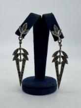 Sterling Silver Marcasite Earrings