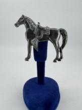 Sterling Silver Cowboy Horse Brooch