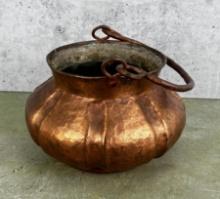 Hand Hammered Copper Pot