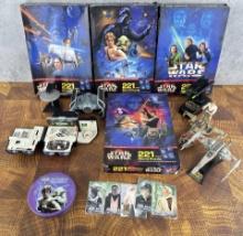 Collection of Star Wars Toys and Puzzles