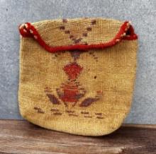 Nez Perce Native American Indian Cornhusk Bag