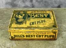 J.G. Dills Best Cut Plug Tobacco Tin