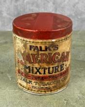 Falk's American Mixture Cut Plug Tobacco Tin