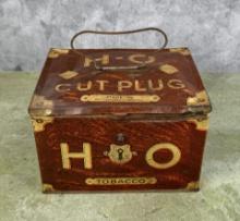 H-O Cut Plug Tobacco Tin