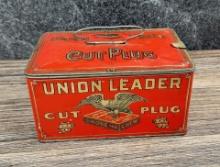 Union Leader Cut Plug Tobacco tin