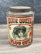 Dixie Queen Plug Cut Tobacco Tin