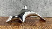 Hoselton Steifel Aluminum Dolphin Paperweight