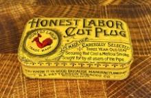 Honest Labor Cut Plug Tobacco Tin