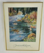 Mary Beth Percival June on the River Print