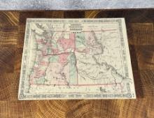 1861 Alvin Johnson Washington Oregon Idaho Map