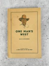 One Man's West Author Signed