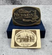 Nevada State Parks Belt Buckle