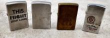 Collection of Zippo Lighters