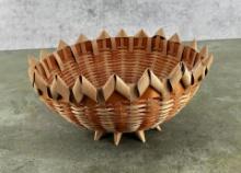 Velma Lewis Winnebago Ho Chunk Indian Basket