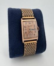 Art Deco Waltham 870 Premier 10k RGP Watch