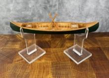 Salesman Sample Wood Canoe Model