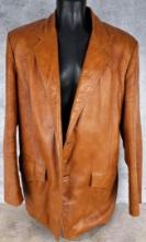 Vintage Ranchwear Leather Cowboy Jacket Coat
