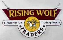 Rising Wolf Glacier Park Montana Trading Post Sign