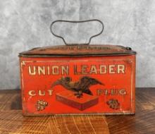Union Leader Cut Plug Tobacco tin