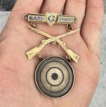 14k Gold and Sterling Gard Sharpshooter Medal