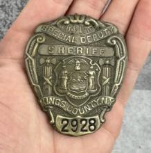 Kings County New York Sheriff Badge 1914-1915