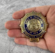 City of New York Probation Officer Badge