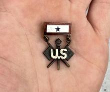 WW2 Son in Service Signal Corps Pin