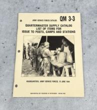 QM-3-3 Quartermaster Supply Catalog Reprint