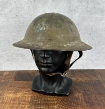 WWI WW1 91st Division Painted Doughboy Helmet