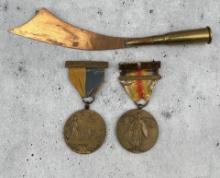 WWI WW1 Medals France New Jersey Trench Art