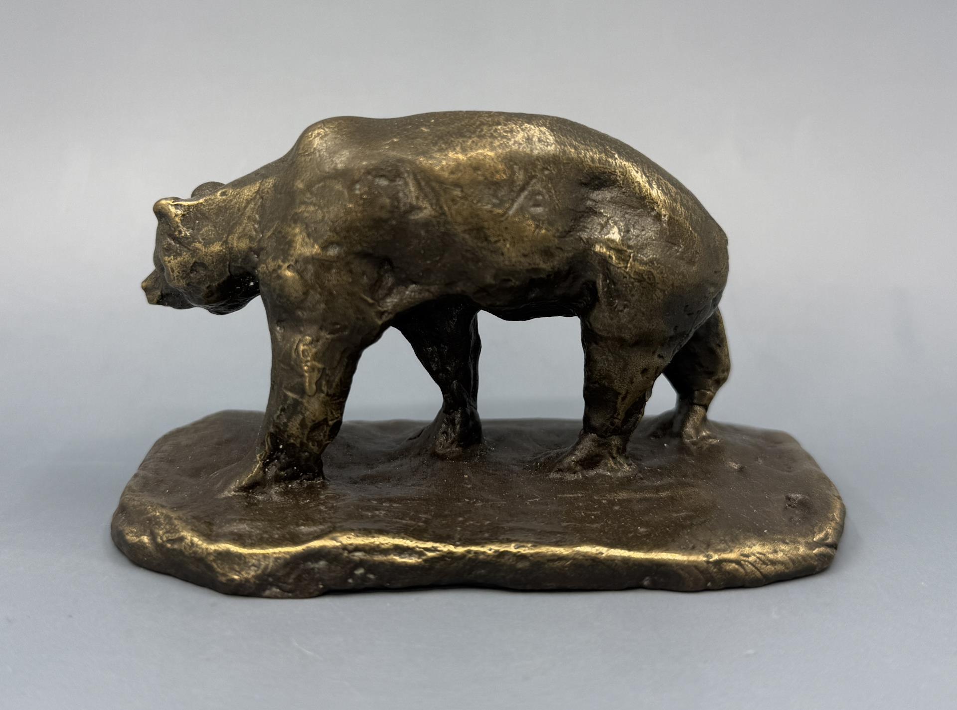 Philip R Goodwin Walking Bear Bronze