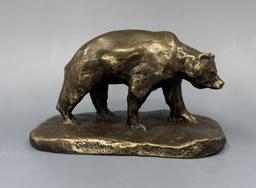 Philip R Goodwin Walking Bear Bronze