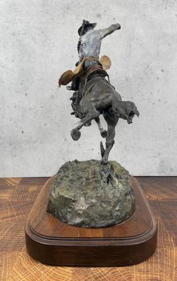Jay Contway Saddle Bronc Cowboy Bronze