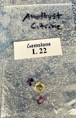 9.6ct of Citrine and Amethyst Gemstones