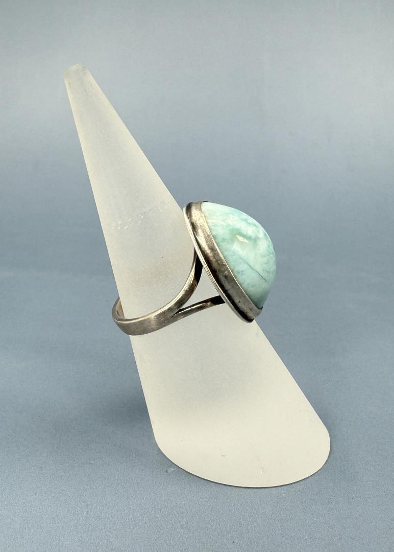 Sterling Silver Larimar Ring