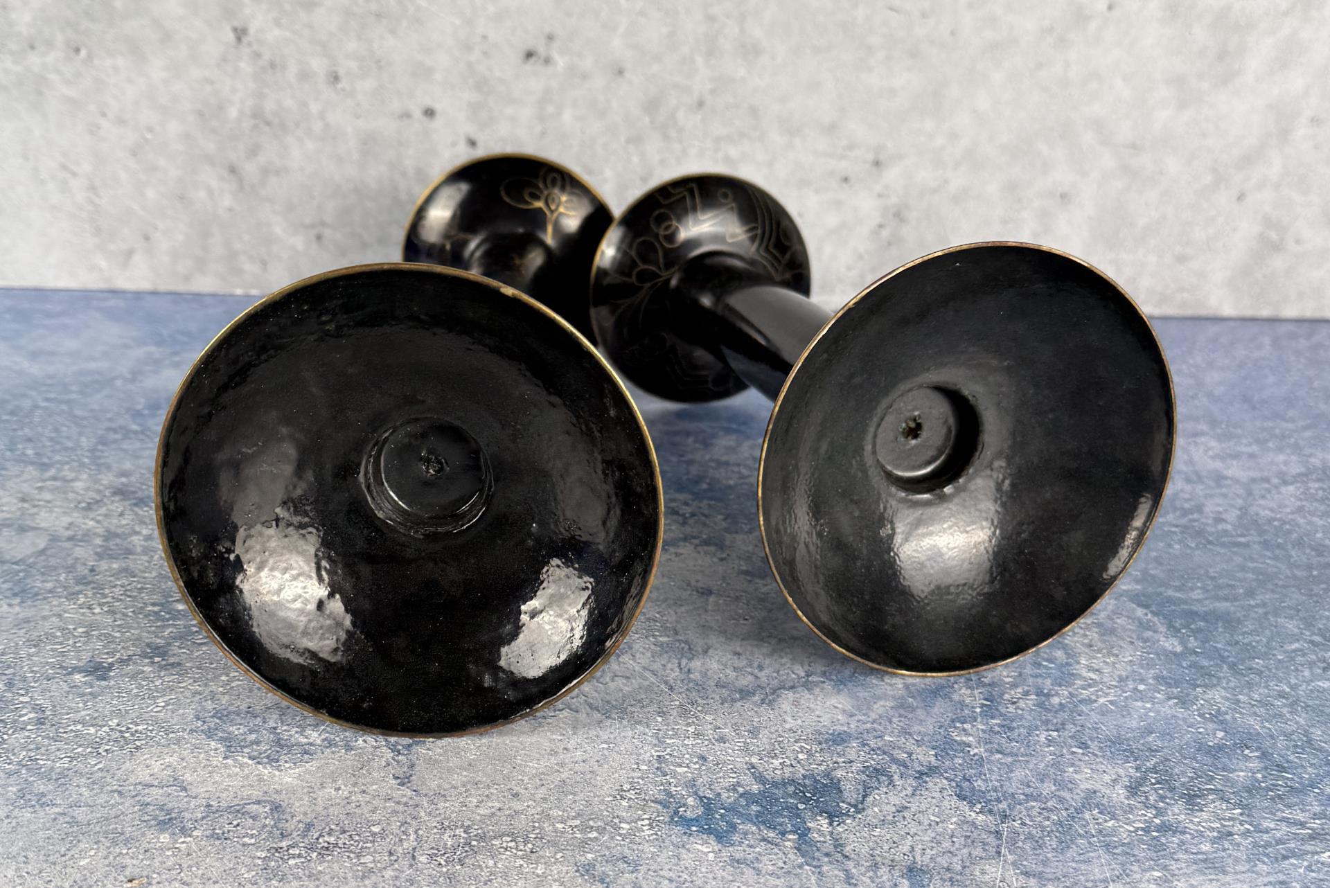 Chinese Cloisonne Candlesticks