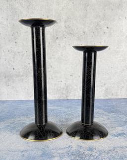Chinese Cloisonne Candlesticks