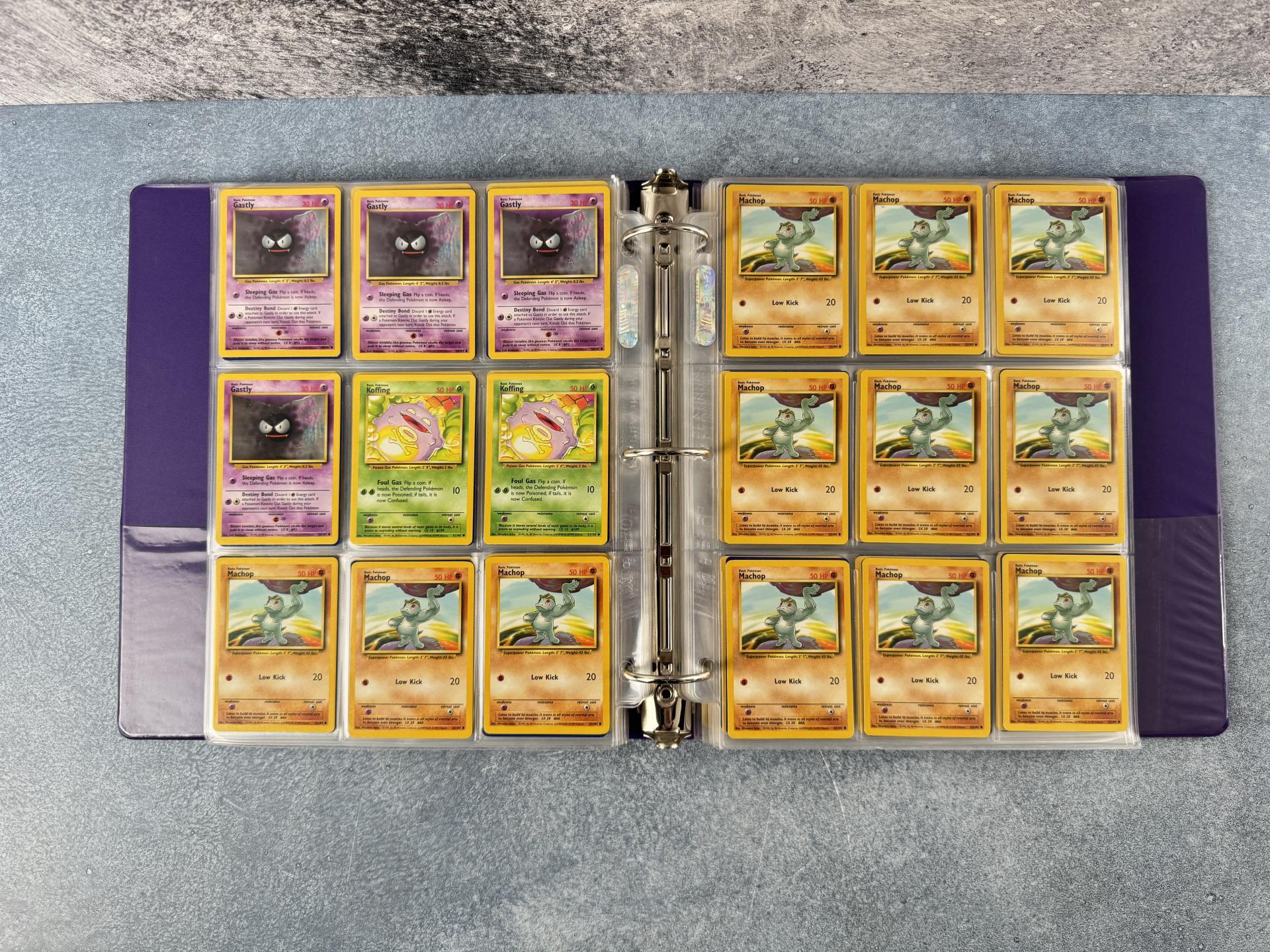 Binder of WOTC Base Set Pokemon Cards