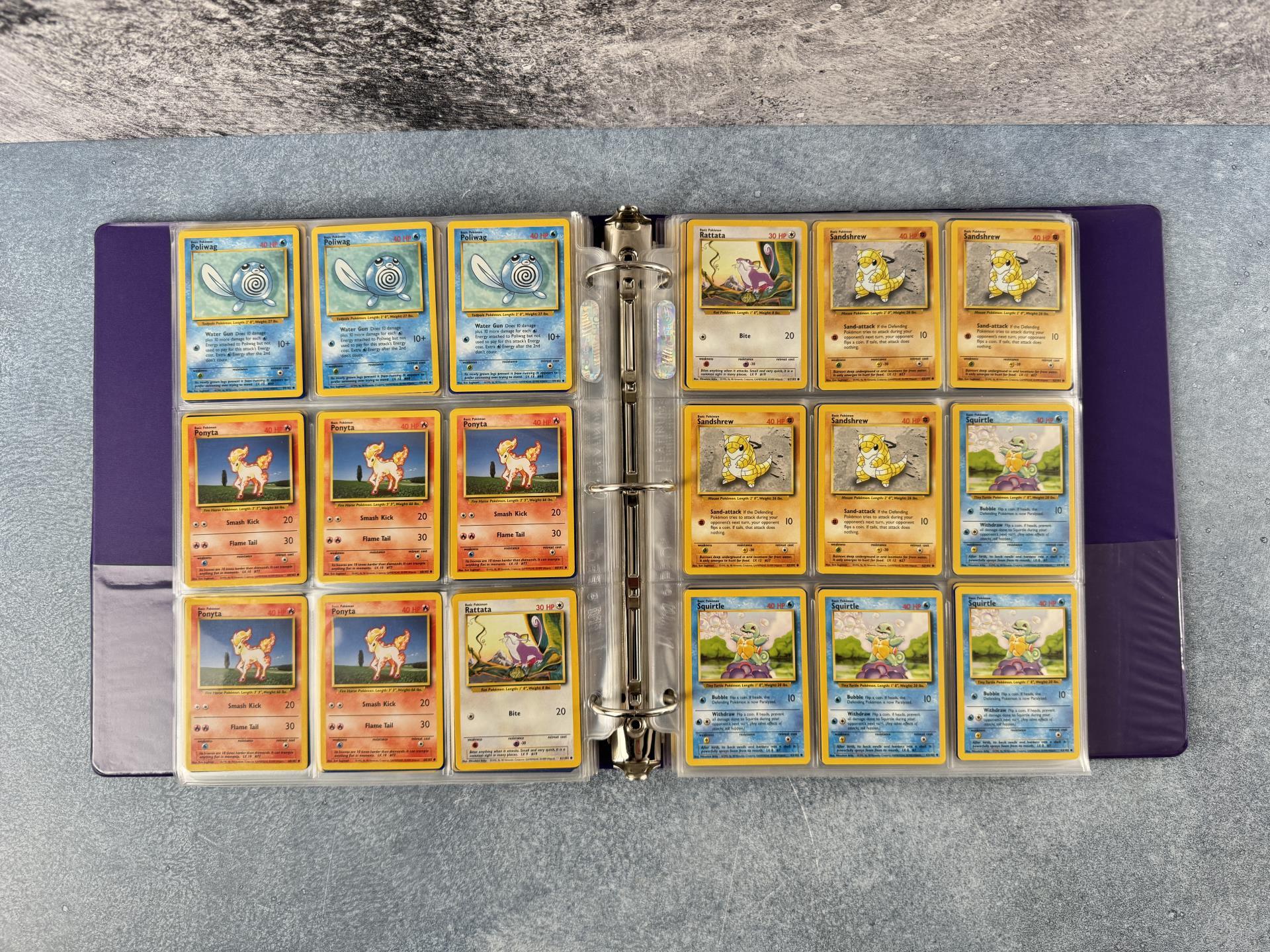 Binder of WOTC Base Set Pokemon Cards