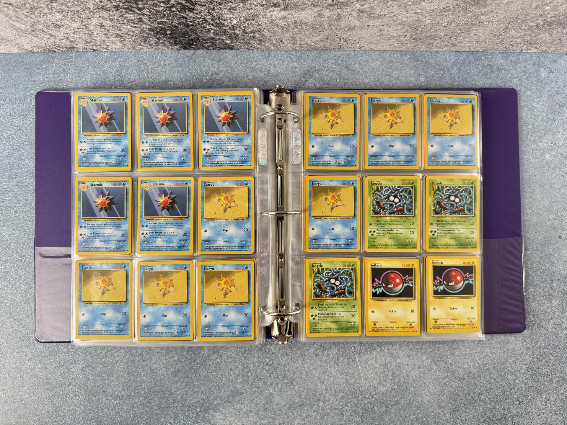 Binder of WOTC Base Set Pokemon Cards