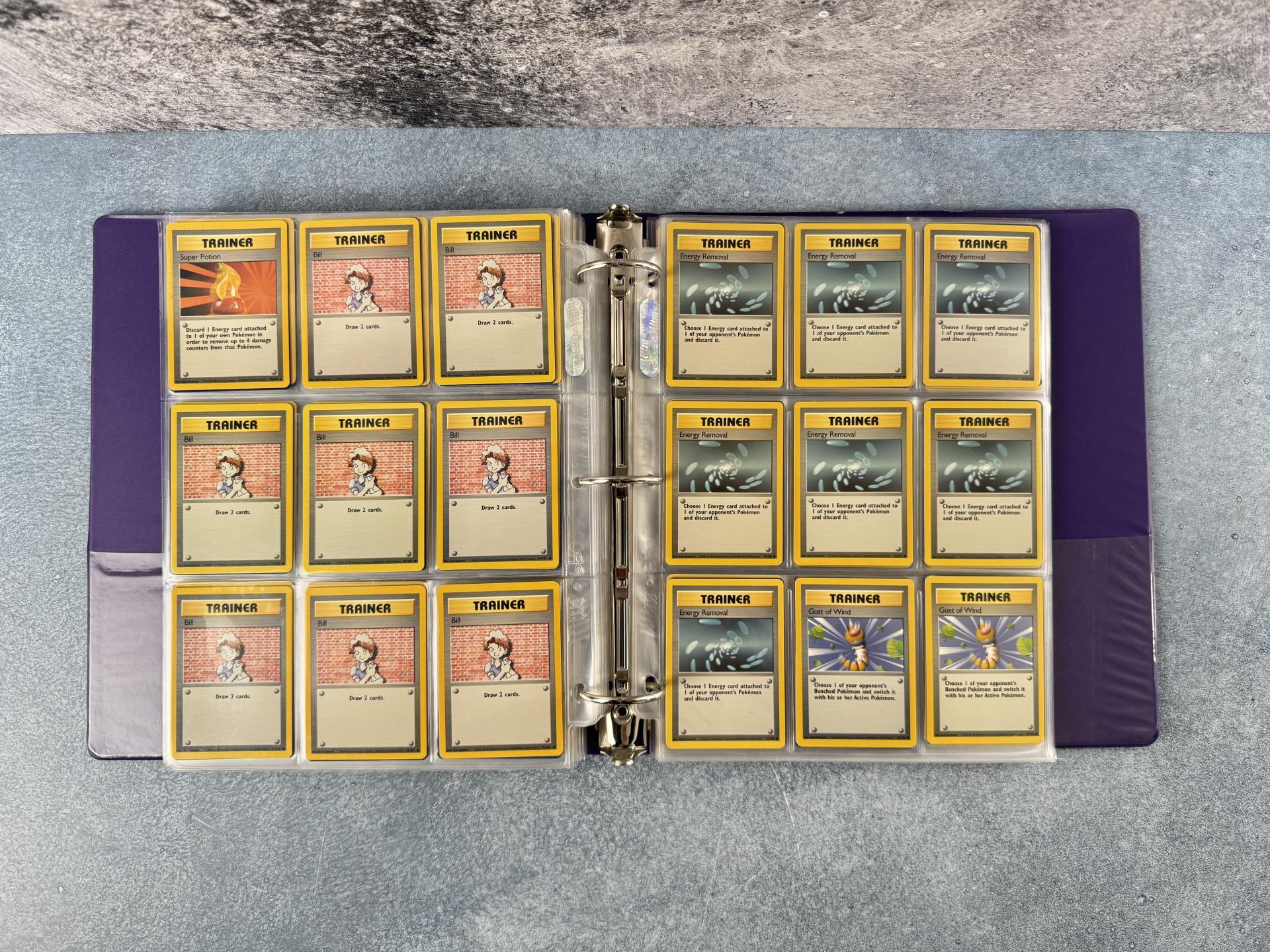 Binder of WOTC Base Set Pokemon Cards