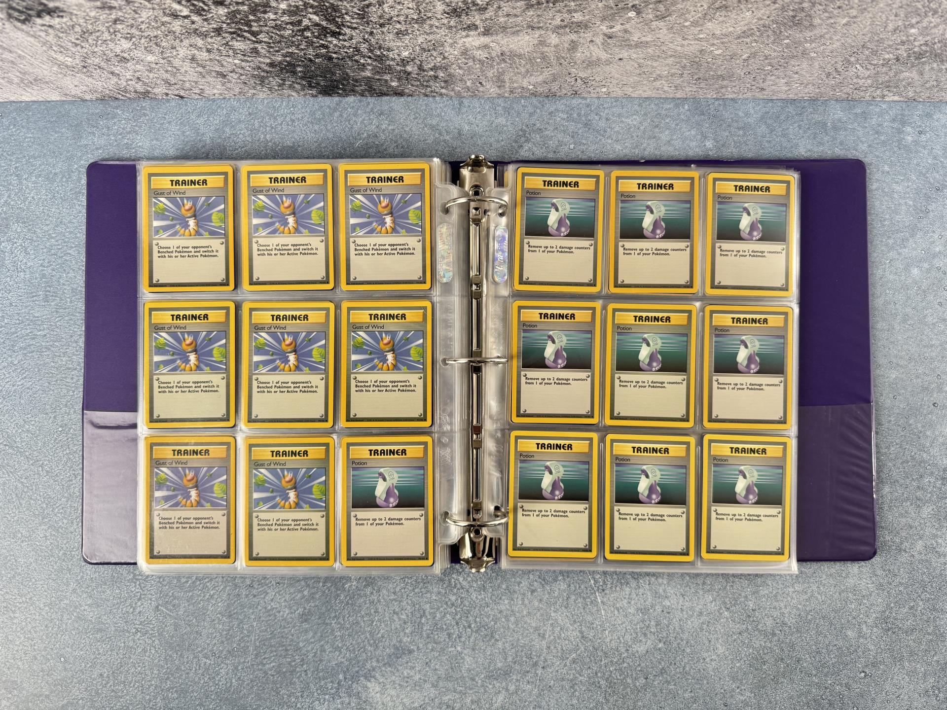 Binder of WOTC Base Set Pokemon Cards