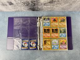 Binder of WOTC Base Set Pokemon Cards