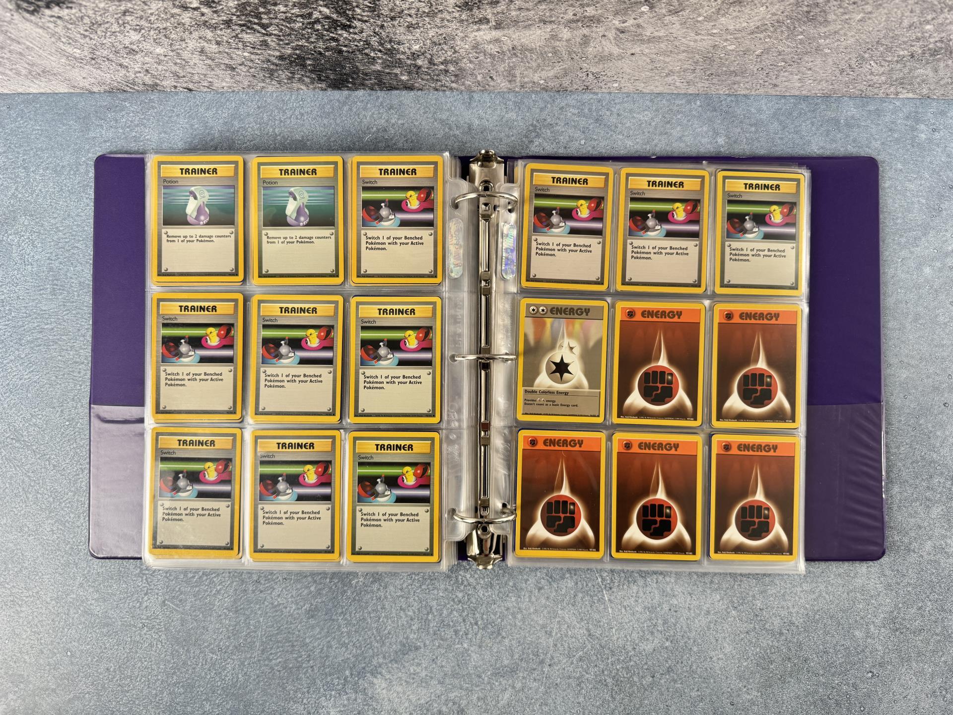 Binder of WOTC Base Set Pokemon Cards
